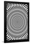 Zebra Stripe Optical Illusion-Trends International-Framed Poster