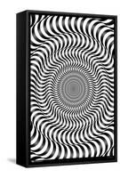 Zebra Stripe Optical Illusion-Trends International-Framed Stretched Canvas