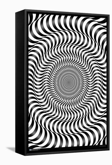 Zebra Stripe Optical Illusion-Trends International-Framed Stretched Canvas