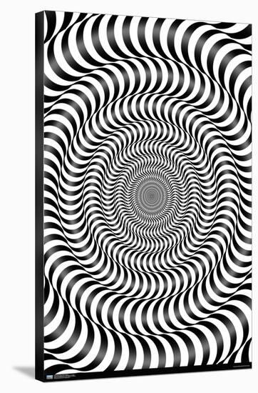 Zebra Stripe Optical Illusion-Trends International-Stretched Canvas