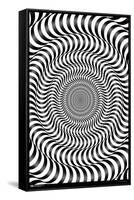 Zebra Stripe Optical Illusion-Trends International-Framed Stretched Canvas