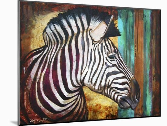 Zebra Stripes-Corina St. Martin-Mounted Giclee Print