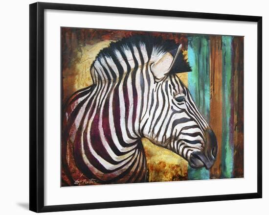 Zebra Stripes-Corina St. Martin-Framed Giclee Print