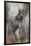 Zebra Study-Rikki Drotar-Framed Giclee Print