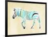 Zebra Teal Greens-OnRei-Framed Premium Giclee Print