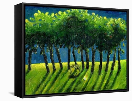 Zebra Trees, 2005-Gigi Sudbury-Framed Stretched Canvas