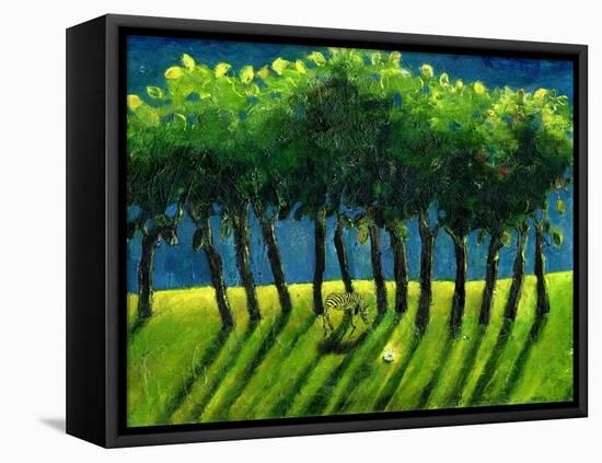 Zebra Trees, 2005-Gigi Sudbury-Framed Stretched Canvas