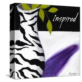 Zebra Vase II-Cathy Hartgraves-Stretched Canvas