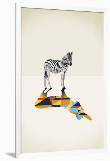 Zebra - Walking Shadows-Jason Ratliff-Framed Giclee Print