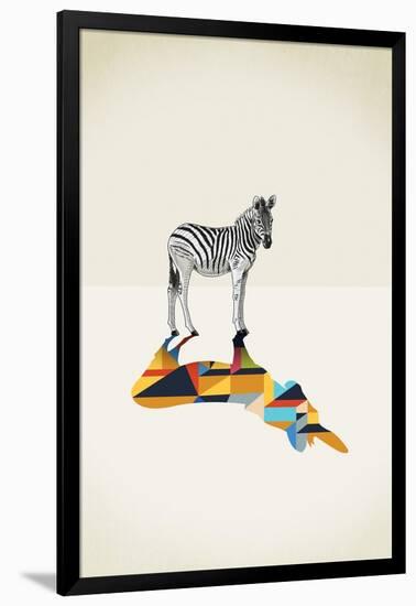 Zebra - Walking Shadows-Jason Ratliff-Framed Giclee Print