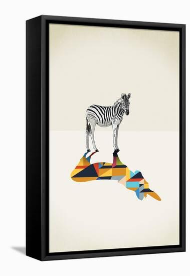 Zebra - Walking Shadows-Jason Ratliff-Framed Stretched Canvas