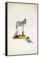 Zebra - Walking Shadows-Jason Ratliff-Framed Stretched Canvas