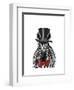 Zebra with Top Hat and Bow Tie 2, Forwards-Fab Funky-Framed Art Print