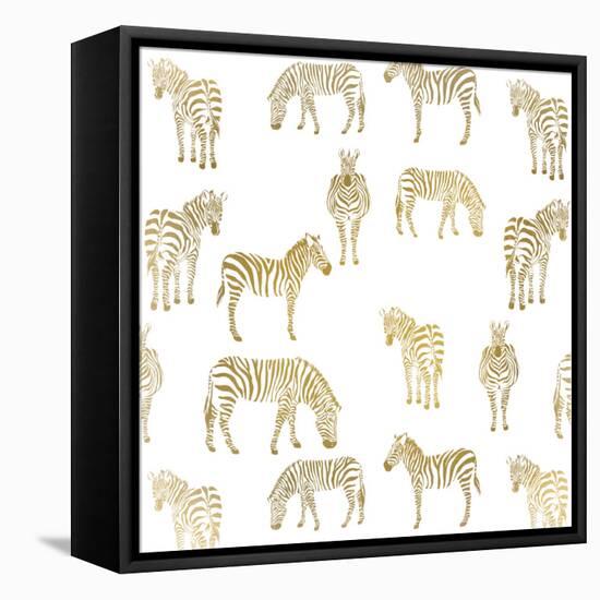 Zebra Zebra-Kimberly Allen-Framed Stretched Canvas