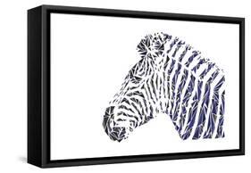 Zebra-Cristian Mielu-Framed Stretched Canvas