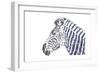 Zebra-Cristian Mielu-Framed Art Print