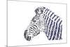 Zebra-Cristian Mielu-Mounted Premium Giclee Print