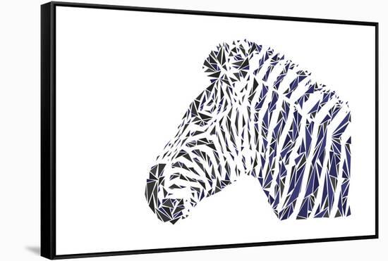 Zebra-Cristian Mielu-Framed Stretched Canvas