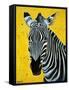 Zebra-Angela Bond-Framed Stretched Canvas