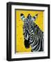 Zebra-Angela Bond-Framed Art Print