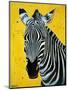 Zebra-Angela Bond-Mounted Art Print