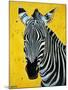 Zebra-Angela Bond-Mounted Art Print