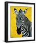 Zebra-Angela Bond-Framed Art Print