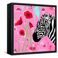 Zebra-Jennifer McCully-Framed Stretched Canvas