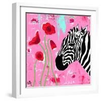 Zebra-Jennifer McCully-Framed Giclee Print