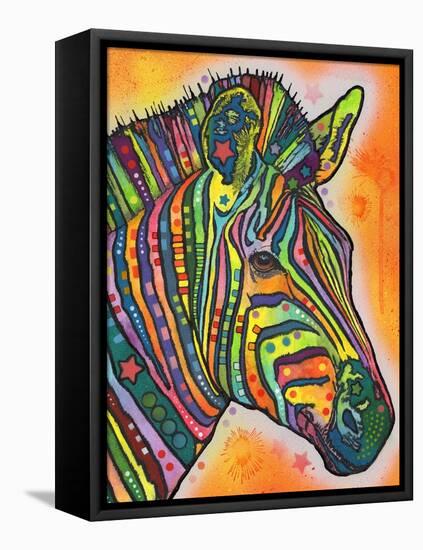 Zebra-Dean Russo-Framed Stretched Canvas