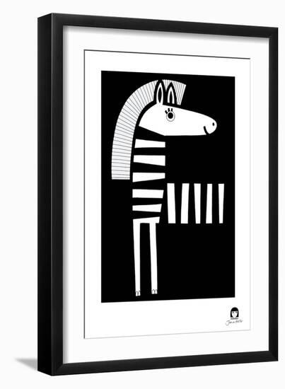 Zebra-Jane Foster-Framed Art Print