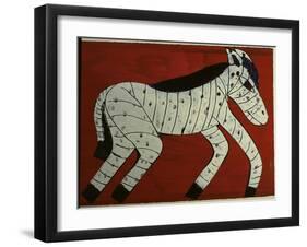 Zebra-Leslie Xuereb-Framed Giclee Print