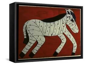 Zebra-Leslie Xuereb-Framed Stretched Canvas