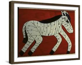 Zebra-Leslie Xuereb-Framed Giclee Print