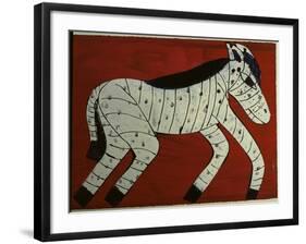 Zebra-Leslie Xuereb-Framed Giclee Print