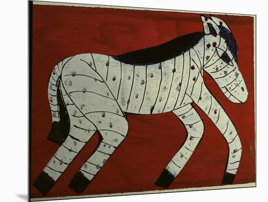 Zebra-Leslie Xuereb-Mounted Giclee Print