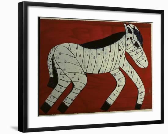 Zebra-Leslie Xuereb-Framed Premium Giclee Print