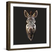 Zebra-Lora Kroll-Framed Art Print