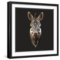 Zebra-Lora Kroll-Framed Art Print