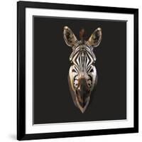 Zebra-Lora Kroll-Framed Art Print