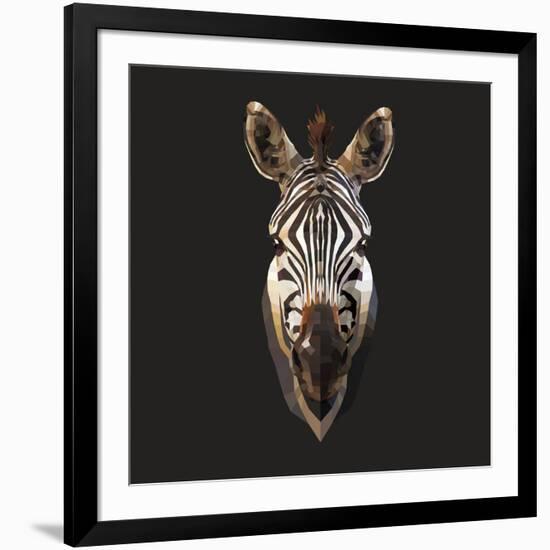 Zebra-Lora Kroll-Framed Art Print