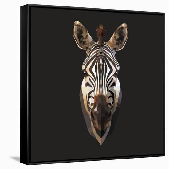 Zebra-Lora Kroll-Framed Stretched Canvas