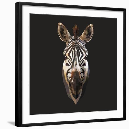 Zebra-Lora Kroll-Framed Art Print