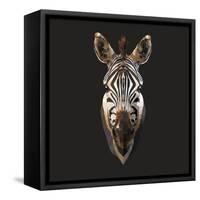 Zebra-Lora Kroll-Framed Stretched Canvas