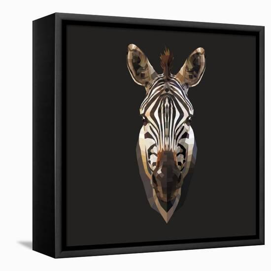 Zebra-Lora Kroll-Framed Stretched Canvas