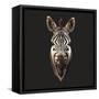 Zebra-Lora Kroll-Framed Stretched Canvas