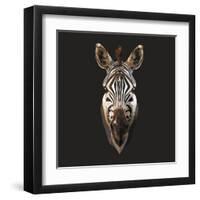 Zebra-Lora Kroll-Framed Art Print