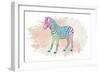 Zebra-Victoria Brown-Framed Art Print