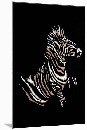 Zebra-Norma Kramer-Mounted Art Print
