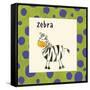 Zebra-null-Framed Stretched Canvas